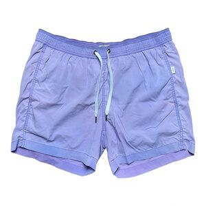 Onia The Charles Swim Trunks Shorts Purple  4.5" Inseam Mesh Lined Drawstring M